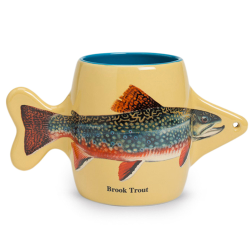400ml fish mug with Brook Trout design