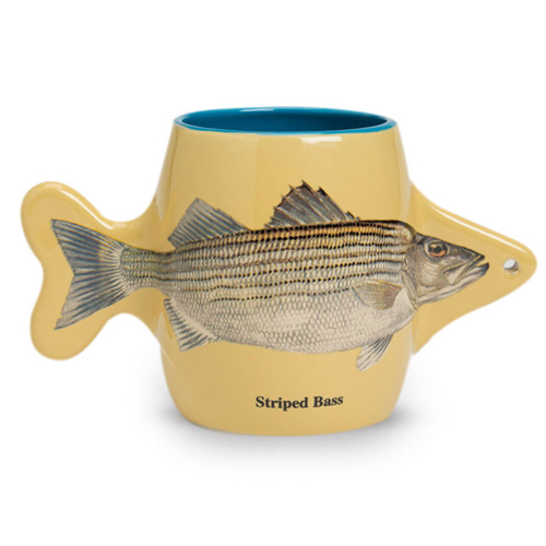 400ml fish mug with Striped Bass design