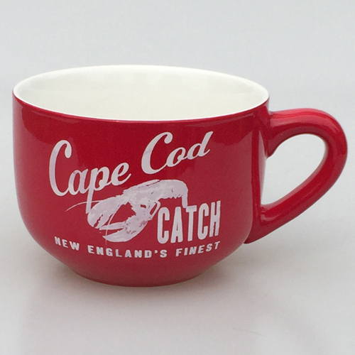 650ml red soup mug